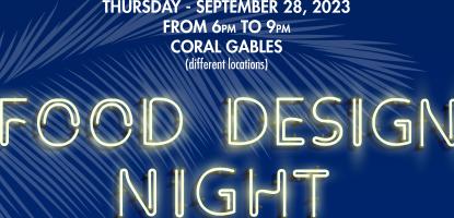 "Food Design Night" flyer