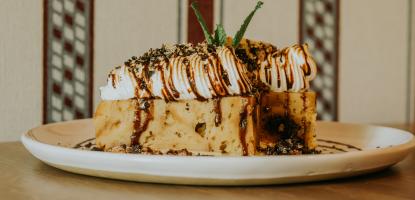 dessert slice on a plate