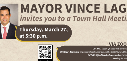 Mayor Vince Lago invites you to a town hall meeting