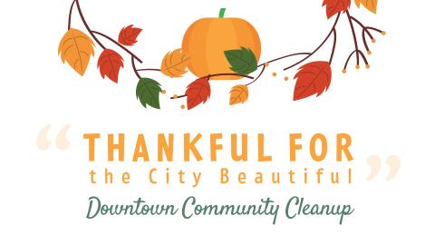 Downtown Community Cleanup flyer