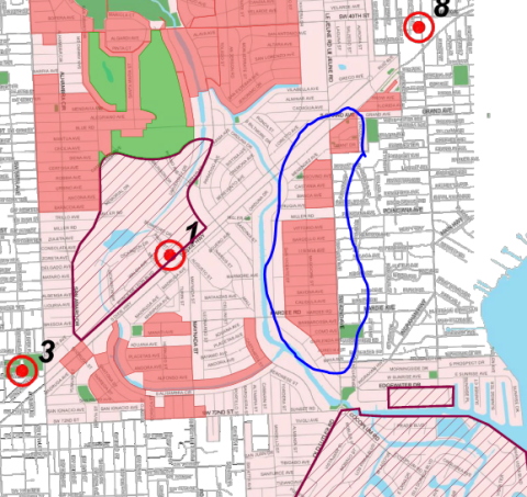 Map for FPL underground conversion