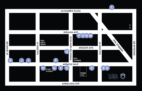 Map of Drink-or-Treat restaurants