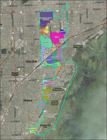 A map of proposed sewer basins