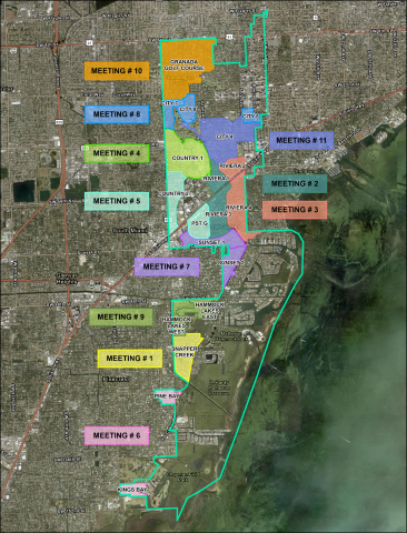 Community meeting map