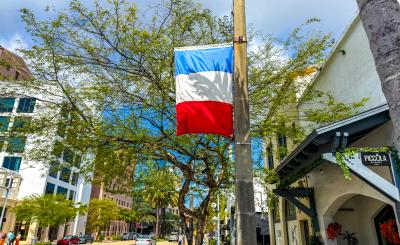 French flag on Ponce