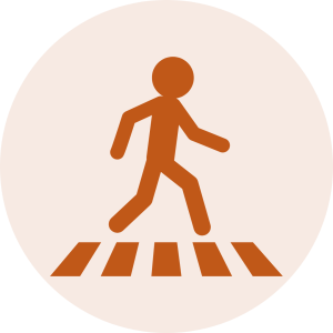 Pedestrian crossing icon